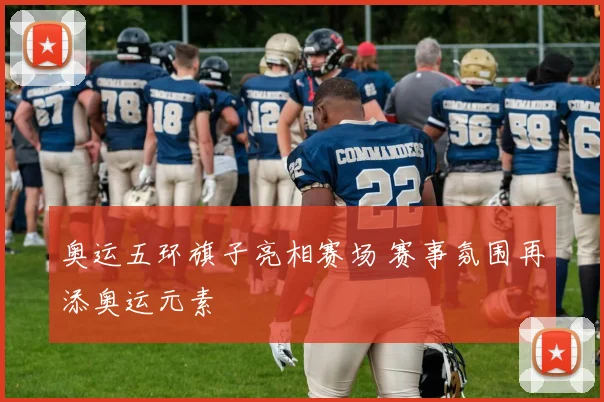奥运五环旗子亮相赛场 赛事氛围再添奥运元素